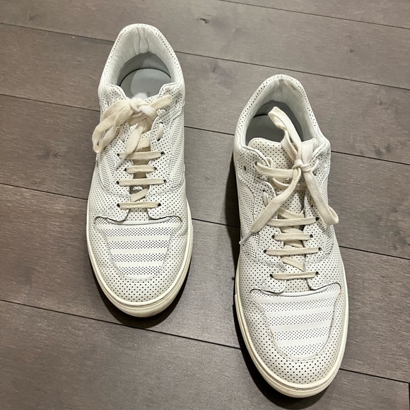 Balenciaga perforated white leather sneaker size 43 (US 10)